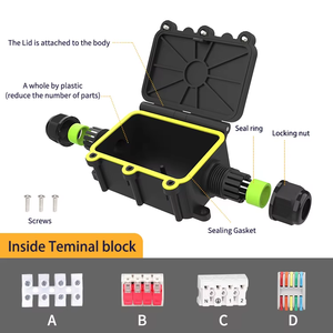 EW-M2068-2T Outdoor Waterproof IP68 Electrical Junction Box Factory Wholesale <strong>2</strong>-Way Electronics &amp; Instrument <strong>Enclosure</strong> - Product Image 2
