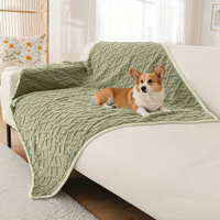 Couverture pour animaux de compagnie en peluche douce, antidérapante et imperméable, vente en gros, pour chien et chat
