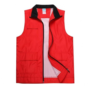 Gilet Estivo Reversibile Impermeabile Casual da Lavoro con Blocchi di Colore, Logo Personalizzato Stampato, Design Multi-tasca per Volontari - Product Image 2