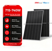 Panneau solaire bifacial double vitrage Trina N Type TOP Con Vertex N 715w 720w 725w 730w 735w 740W pour projet de système solaire