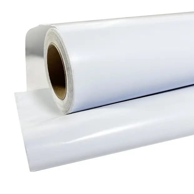 Rollo de vinilo de papel de Contacto decorativo con pegamento blanco autoadhesivo de alta calidad para coche