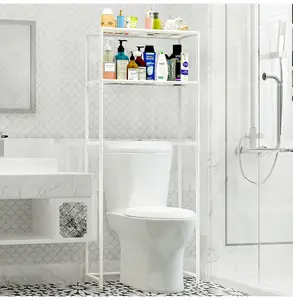 Fabrika fiyat duş rafı yeterli envanter moda basit 2 kat banyo rafı standları