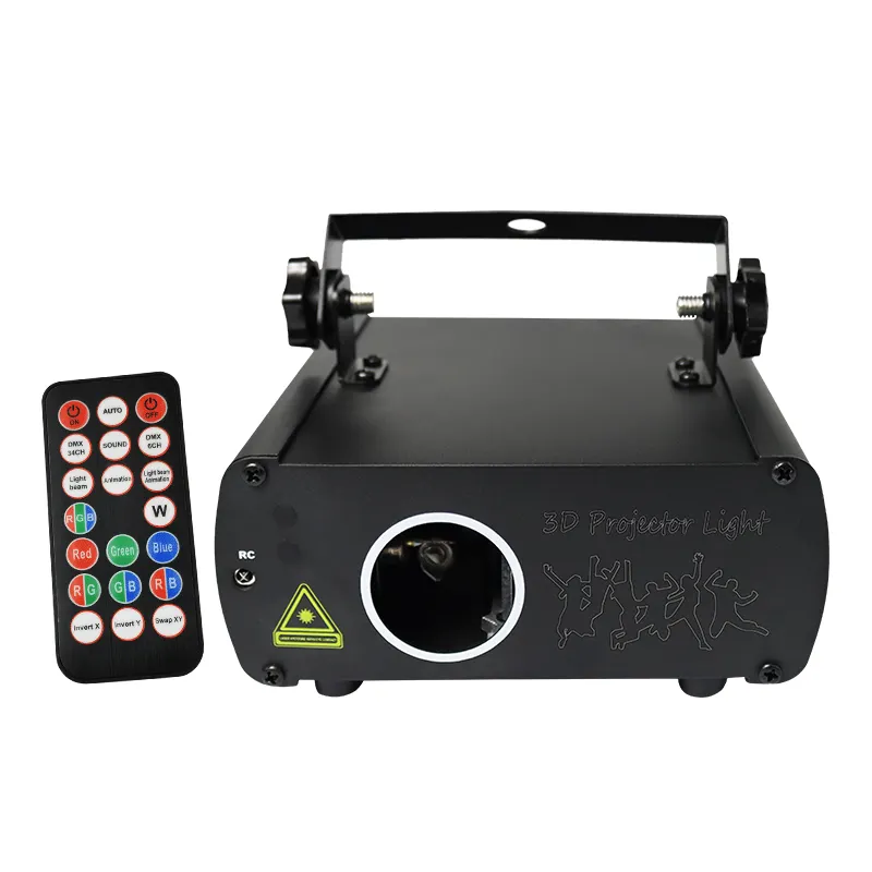 Профессиональный 12 Вт RGB диско лазерный свет Полноцветный 3D анимационный мини-проектор для ночного клуба, вечеринки, сада, сценического освещения для диджея