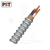 Câble en cuivre blindé en aluminium PST MC-14/3 3x14AWG+14AWG