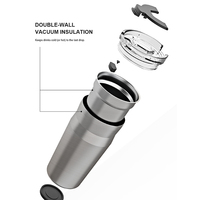 Thermos isotherme en acier inoxydable écologique personnalisable, isolation thermique de 12 à 24 heures - Personnalisé pour les entreprises