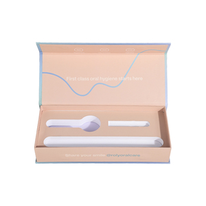 Ensemble de brosse à <span class=keywords><strong>dents</strong></span> dentaire recyclable de luxe à insertion de forme personnalisée boîte-cadeau à fermeture magnétique avec Eva - Product Image 2