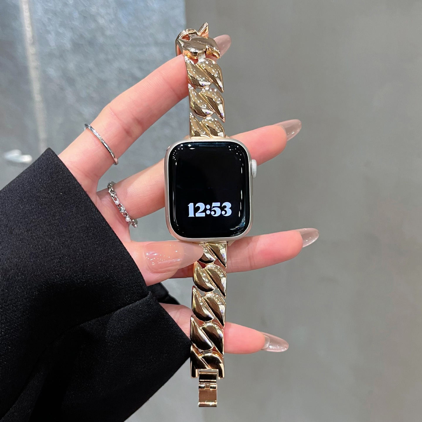 Or rose-Bracelet seulement (montre non incluse)