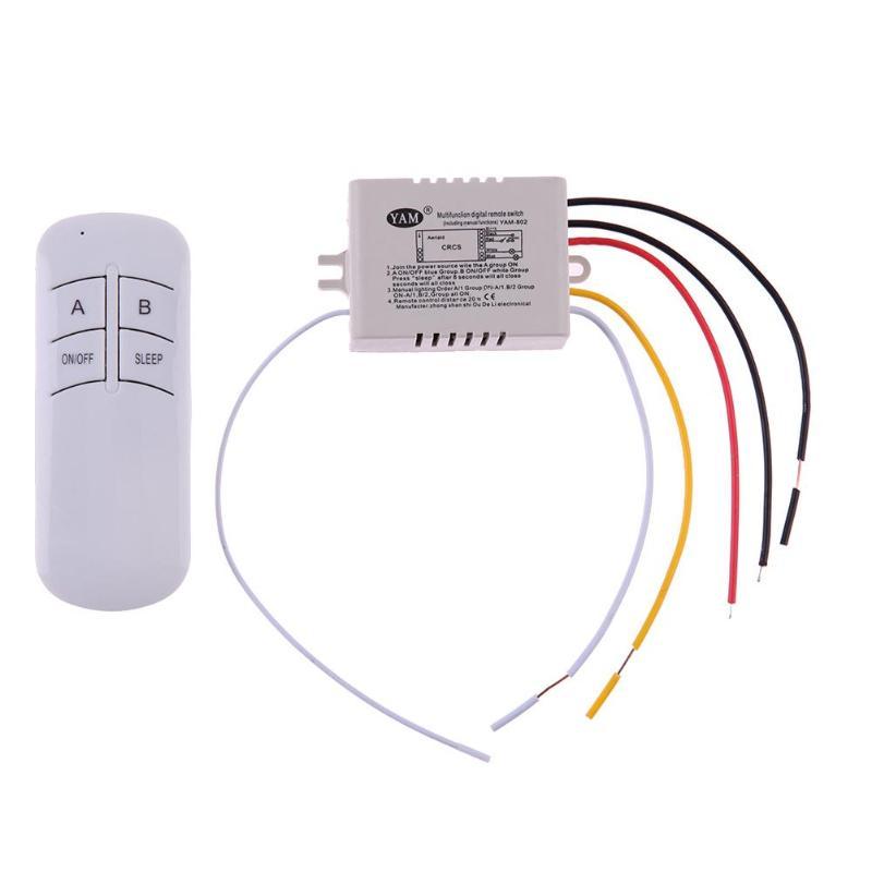 AC 220V 30M 4 Ways <strong>Digital</strong> RF Lamp <strong>Remote</strong> <strong>Control</strong> <strong>Switch</strong> ON/OFF Wireless <strong>Remote</strong> <strong>Control</strong> <strong>Switch</strong> Kit For Bedroom Light Lamp