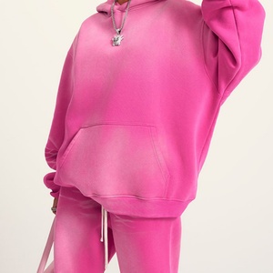 Manufacturers Customs Winter Lined Printed 100% Cotton Heavy Weight Hip Hop Stone Washed Casual Unisex Hoodie Wholesale - Product Image 5