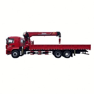 Grue montée sur camion Shacman 6x4 avec grue de levage à flèche en 5 sections Changwei de 12 tonnes pour la logistique, les travaux portuaires et les charges lourdes - Product Image 1