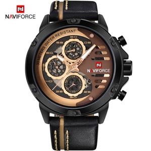 Montres à quartz pour hommes NAVIFORCE, chronographe, montre de sport, marque haut de gamme, montre-bracelet étanche pour homme, cadeau - Product Image 5