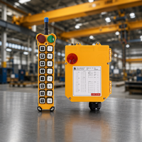 Control Remoto Industrial por Radio F24-16S con Diseño Ergonómico, 16 Botones, Velocidad Única, para Grúa de Almacén