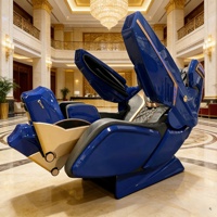 Fauteuil de massage intelligent de luxe 2026 4D SL à gravité zéro, chauffant, avec rouleaux Shiatsu et fonction inclinable, en cuir PU