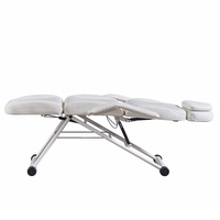 Lit de salon de beauté au design minimaliste pour usage commercial, fauteuil inclinable hydraulique avec réglage manuel pour soins du visage