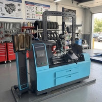 Machine de redressage automatique de jantes de voiture AZURE 10-28 pouces avec commande PLC