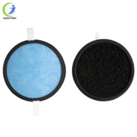 Filtre à air extérieur pour voiture à gaz rond personnalisé en usine, élément HEPA à trois couches en nid d'abeille avec charbon actif
