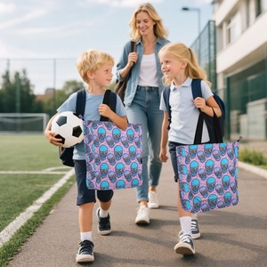 Sac fourre-tout de grande capacité, réutilisable, décontracté, de haute qualité, nouveau design, avec plusieurs poches, pour les livres et les courses - Product Image 6