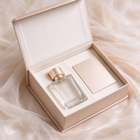 Boîte cadeau de parfum de luxe écologique à fermeture magnétique, avec logo personnalisé, en carton rigide, insert personnalisable pour cosmétiques