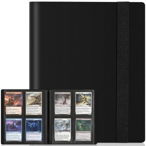 Premium <b>Plastic</b> Trading Card Binder 4 <b>Pockets</b> Durable PVC/Cloth Cover Screw Binding for TCG Card Collections (Customizable Size) - Product Image 6