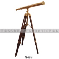 Economical Antique Brass Double Barrel Telescope Nautical Optical Instruments at an Price