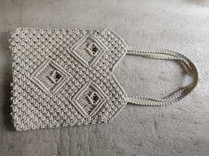Bolso de Mano Casual de Macramé Bohemio, Bolso Tote Hecho a Mano con Dos Asas para la Playa, Viajes y Uso Diario para Mujer - Product Image 1