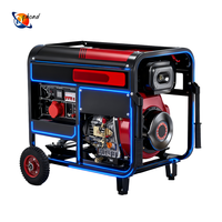 Générateur diesel portable moderne et économique 5,0 kVA 5 kW 220 V monophasé/triphasé protection IP54