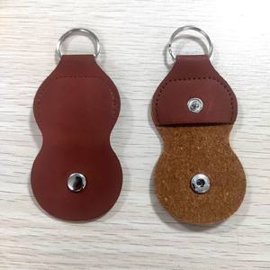 Porte-plectrums en cuir véritable Crazy Horse, durable et de haute qualité, avec porte-clés et logo personnalisé pour porte-clés de contrôle d'accès - Product Image 2