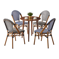 Chaises en bambou et rotin pour restaurant commercial, style bistrot français, pour extérieur, Paris