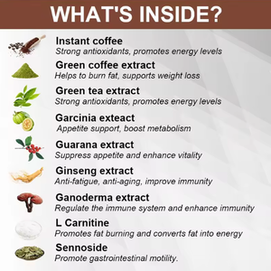 LIFEWORTH Café Instantané Mélange Herbes Garcinia Cambogia <span class=keywords><strong>Yerba</strong></span> Maté pour Stimuler le Métabolisme et Brûler les Graisses - Product Image 4
