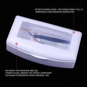 Professional ABS Plastic Tray <b>Box</b> Portable Sanitizer Disinfection Case for Nail Salon Use Manicure Sterilization <b>Box</b> - Product Image 3
