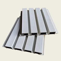 Nuevo estilo, paneles de pared WPC para exteriores compuestos de madera y plástico blanco puro, decoración Exterior, Panel de revestimiento de pared externo para jardín