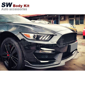 Kit de carrocería de fibra de vidrio para <span class=keywords><strong>Ford</strong></span> <span class=keywords><strong>Mustang</strong></span>, difusor de labio de Panel de parachoques delantero, <span class=keywords><strong>Shelby</strong></span> <span class=keywords><strong>GT350</strong></span>, actualización 2015 - Product Image 2