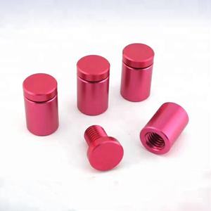 זכוכית 6061 אלומיניום מותאם אישית standoff 12 מ "מ 18 מ" מ 20 מ מ "מ שלט זכוכית רכוב לוח קיר צבעוני - Product Image 4