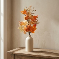 Décoration florale artificielle d'automne pour couronne de Thanksgiving, centre de table, décoration intérieure, fleurs en soie en gros