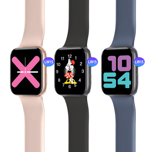 Pantalla táctil LW15 corazón todo el tiempo la actividad deportiva Fitness Tracker reloj inteligente 2020 para Android Ios - Product Image 1