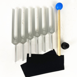 ชุดส้อมเสียงโยคะอะลูมิเนียมอัลลอยด์ 6 ชิ้น UT396 RE417 MI528 FA639 SOL741 LA852 - Product Image 3