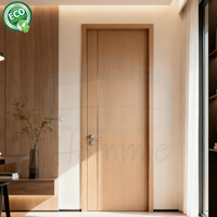 Porte intérieure en composite bois-plastique PVC, étanche et insonorisée, pour chambre à coucher, fabriquée à Foshan.