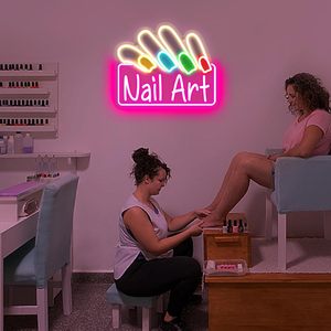 Nail Art Letreros Neon LED dimmable USB powered ambient <b>light</b> store <b>window</b> decoration <b>light</b> street indicator <b>light</b> Customized 5v - Product Image 2