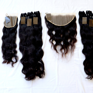 100% Human Natural Cuticle Aligned Virgin Remy Indian <b>Hair</b> <b>Extensions</b> Single Weft <b>Braiding</b> Bulk Raw <b>Hair</b> Bundles - Product Image 1