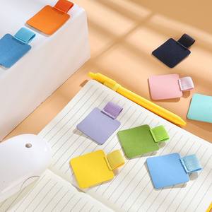 Porte-stylo auto-adhésif en <span class=keywords><strong>cuir</strong></span> PU pour carnet de notes planificateur de calendrier à <span class=keywords><strong>bande</strong></span> élastique avec sacs de rangement - Product Image 3