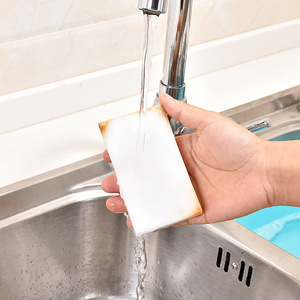 Éponge magique rectangulaire blanche extra épaisse pour le nettoyage de la cuisine et la vaisselle - Product Image 1