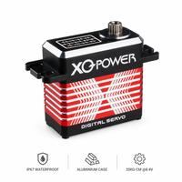Mini servo étanche XQ-S8218D 15 kg, servo numérique sans noyau haute vitesse 8,4 V, engrenage en acier inoxydable pour crawler SCX24 1/24 RC