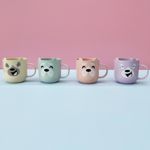 Tazze in Plastica PE CASAMAX WL AD-3867 con Design a Faccia di Cane, 400ml, Stile Moderno, Senza Isolamento Termico - Product Image 2