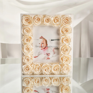 Ngày Valentine Quà Tặng Acrylic Bất Tự Nhiên Bất Tử Mãi Mãi Vĩnh Cửu Bảo Quản Hoa Hồng Fleur Khung - Product Image 4