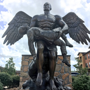 Escultura de estatua conmemorativa de bronce personalizada de Ángel y <span class=keywords><strong>soldado</strong></span> - Product Image 1