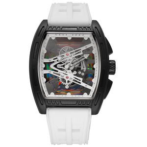 Reloj de Cuarzo Deportivo de Silicona <span class=keywords><strong>Richard</strong></span> 2026, Diseño Hueco, Moderno, con Múltiples Zonas Horarias, Esfera de 43 mm, Forma de Barril, para Hombre, Superventas - Product Image 4