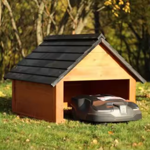 Abri de jardin en bois résistant aux intempéries pour tondeuse robotisée, abri de rangement extérieur, abri pour tondeuse <span class=keywords><strong>Automower</strong></span>, auvent pour voiture - Product Image 6
