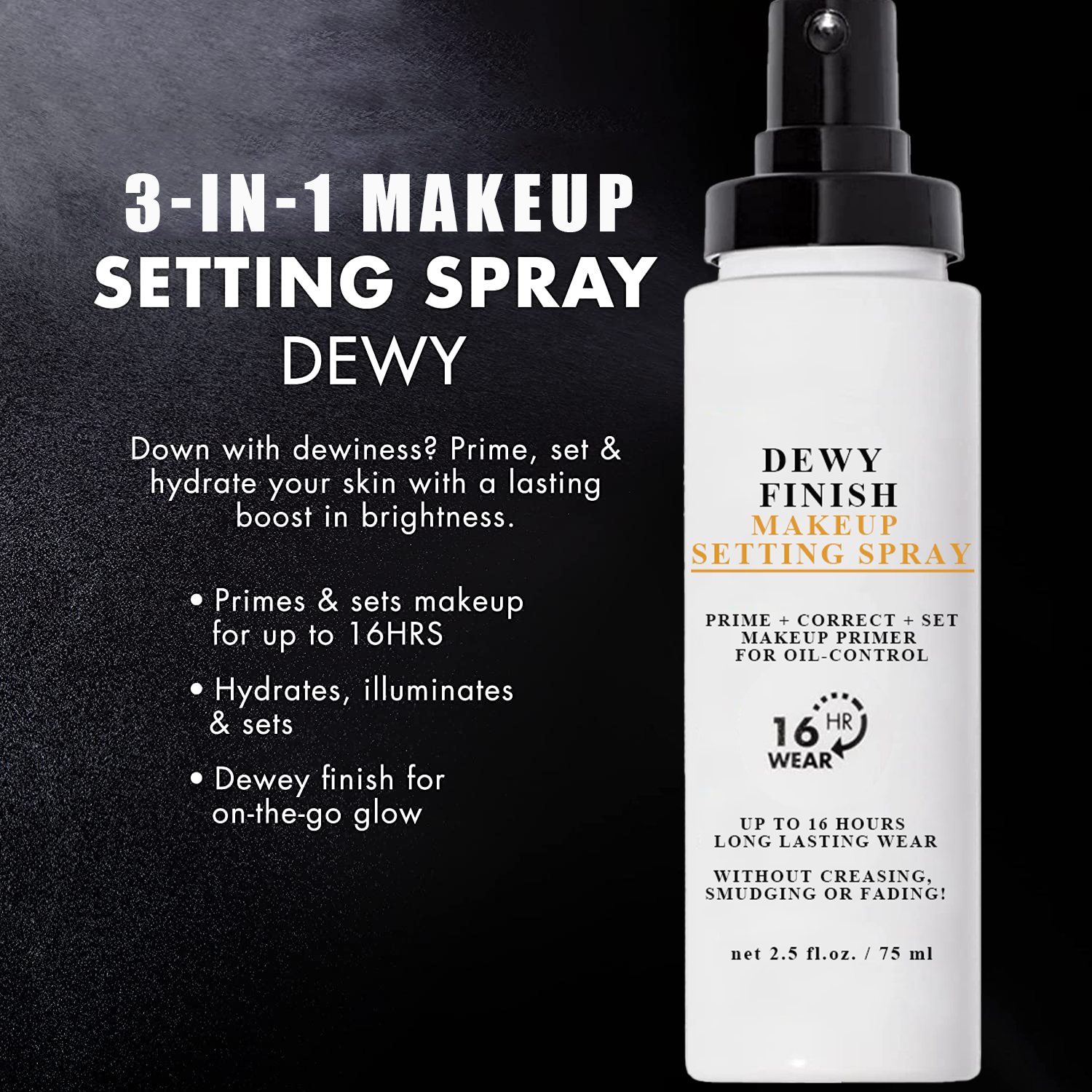 DEWY ACABADO CONFIGURACIÓN DE MAQUILLAJE SPRAY