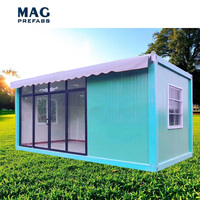 Expédition économique : Maison conteneur de luxe avec auvent, petites maisons modernes préfabriquées, maisons modulaires conteneurs chinoises à vendre