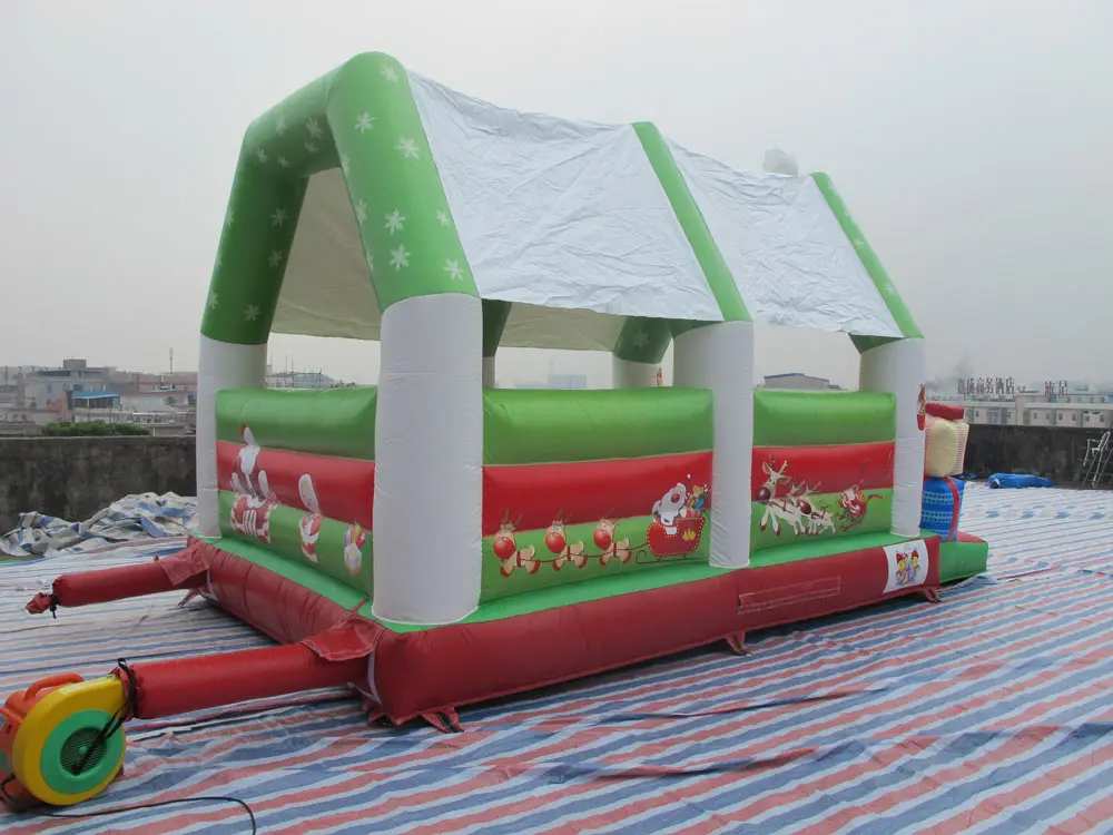 Christmas Inflatable beautiful bounce house for party rental use with high quality